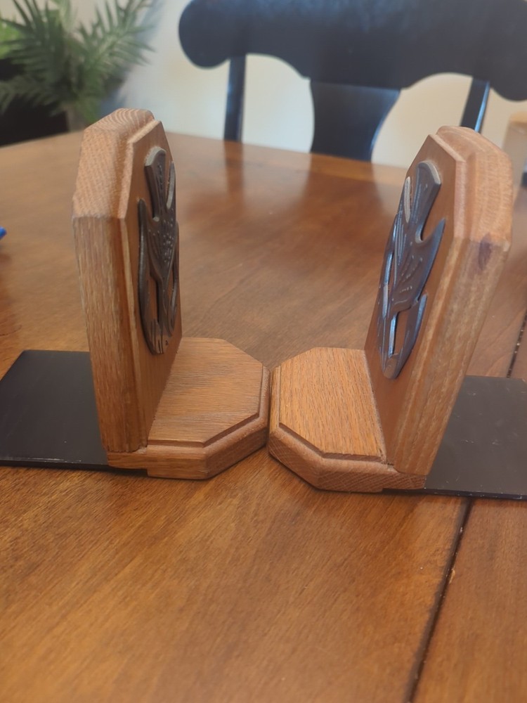 Vintage Handmade Peace Dove Bookends