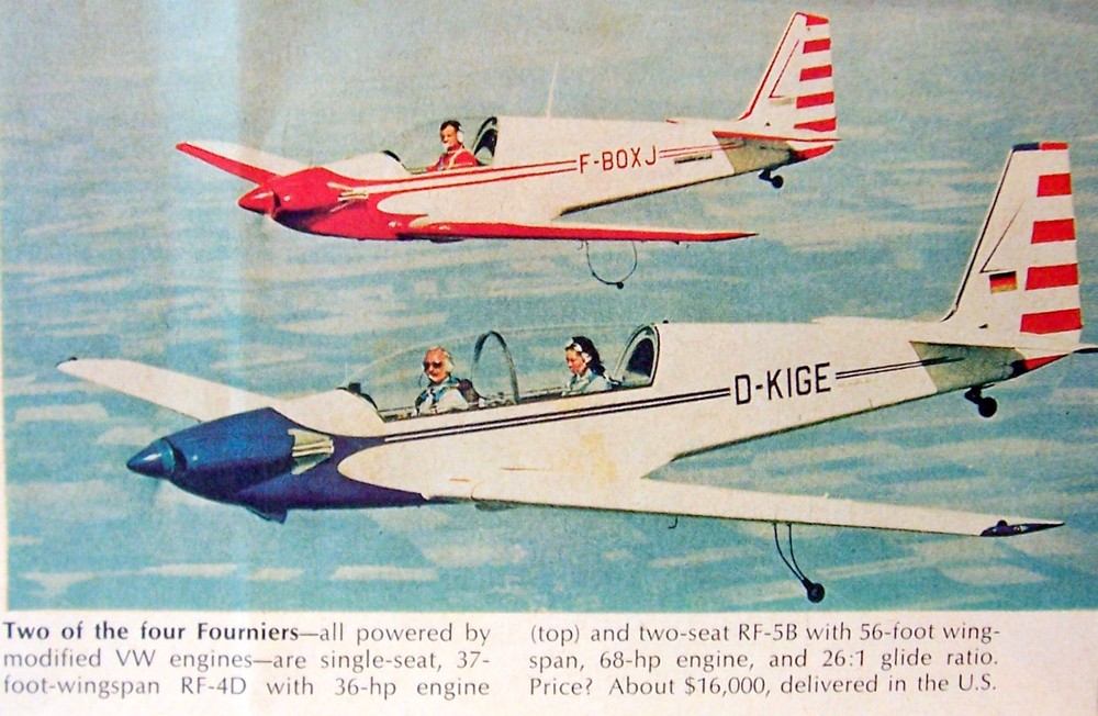 ALPAVIA / FOURNIER RF-3 PLAN + CONSTRUCTION ARTICLE for a 64" RC Model Airplane