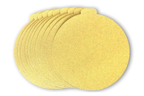Starcke Premium 6 Inch Gold PSA Adhesive Sticky Back Tabbed Sanding Discs