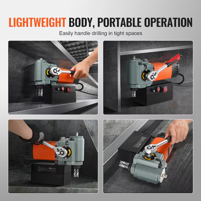 SVOPES 35mm 1300W Magnetic Drill Press Variable Speed Bench⚙️Hot Item