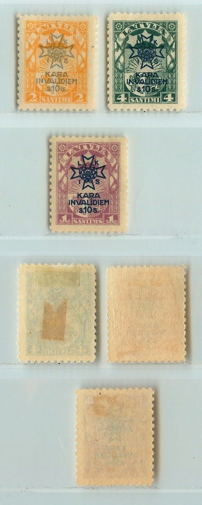Latvia 🇱🇻 1923 SC B21-B23 mint. rt7509