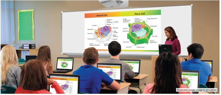 EPSON 595Wi Interactive projector for classroom and office presentations