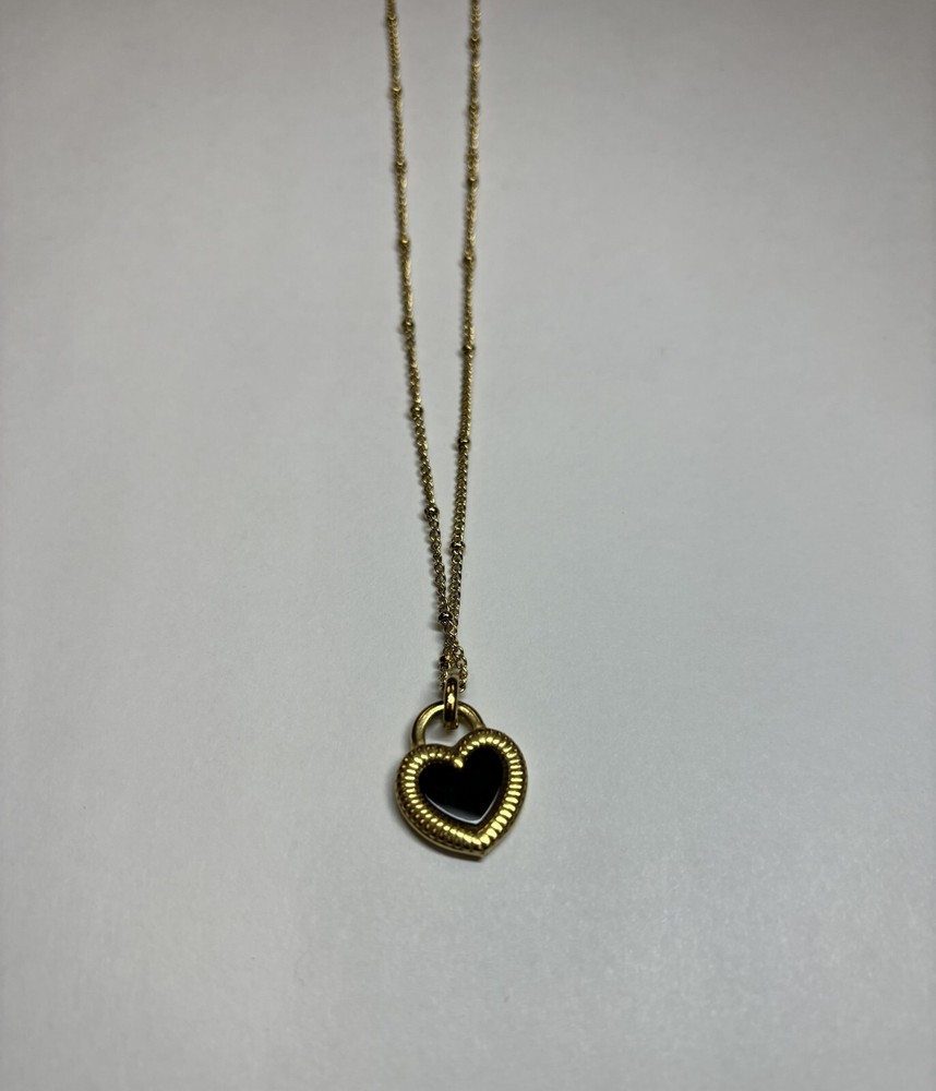 Gold DIY Black Jade and Shell Necklace