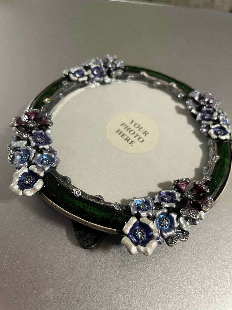 Small Multi Colored Jeweled Picture Frames New