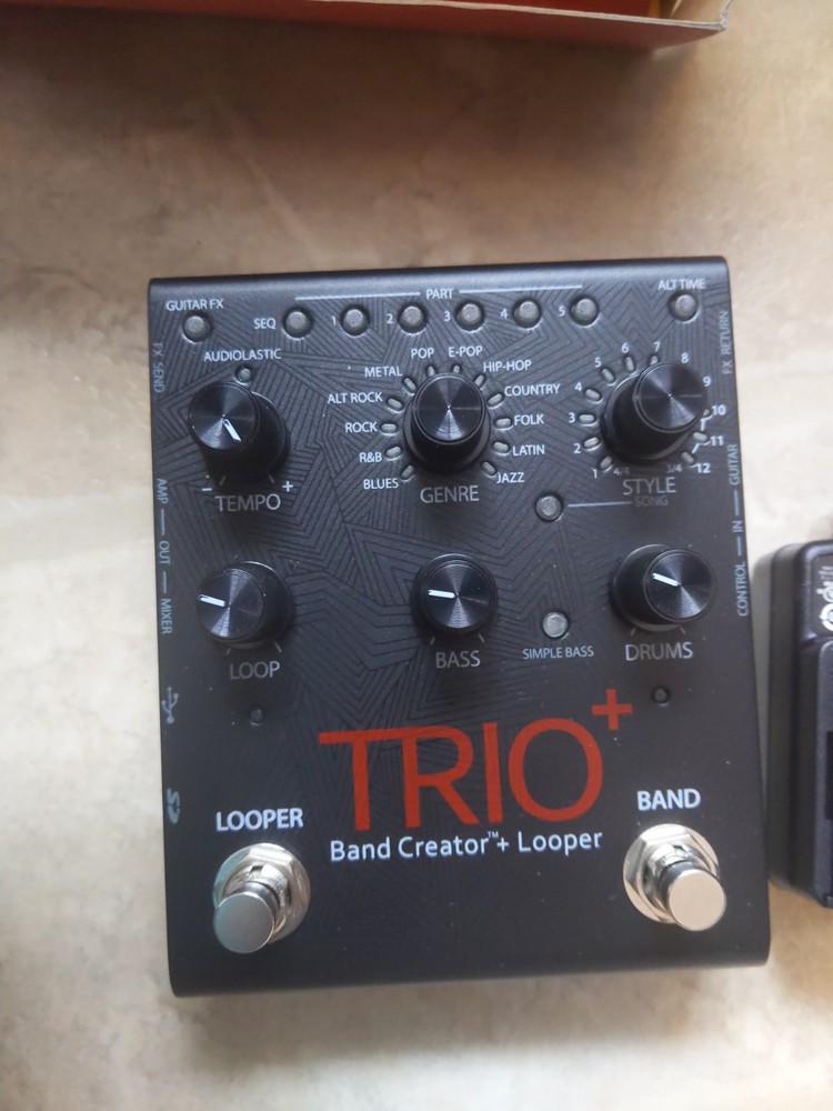 DigiTech TRIOPLUSV04 Trio Looper Footswitch Display Band Creator