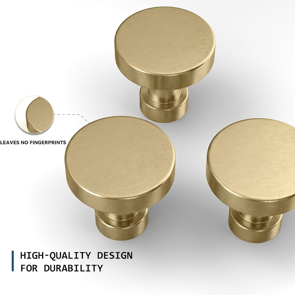 30 Pack Cabinet Knobs Champagne Bronze Drawer Knobs Solid Dresser Knobs for D...