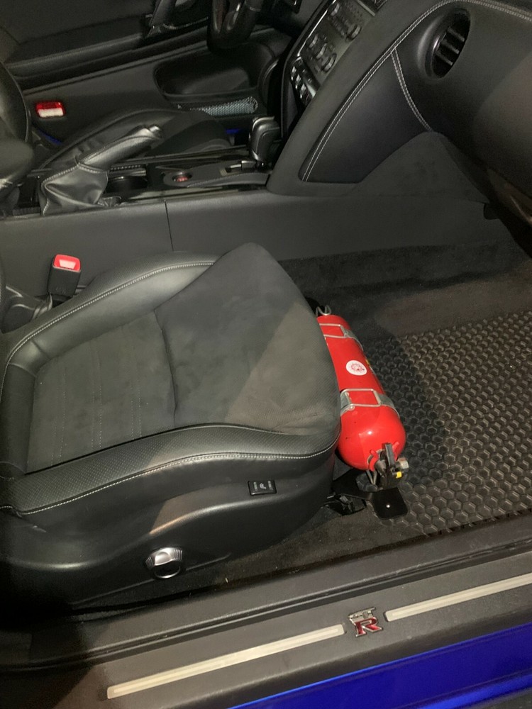 Fire extinguisher bracket for Nissan GT-R R35