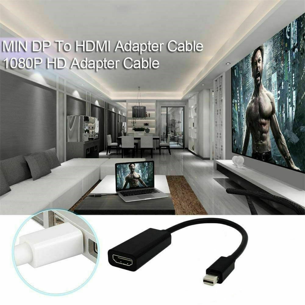 Mini DisplayPort Thunderbolt To HDMI Adapter For Microsoft Surface Pro BLK WHT