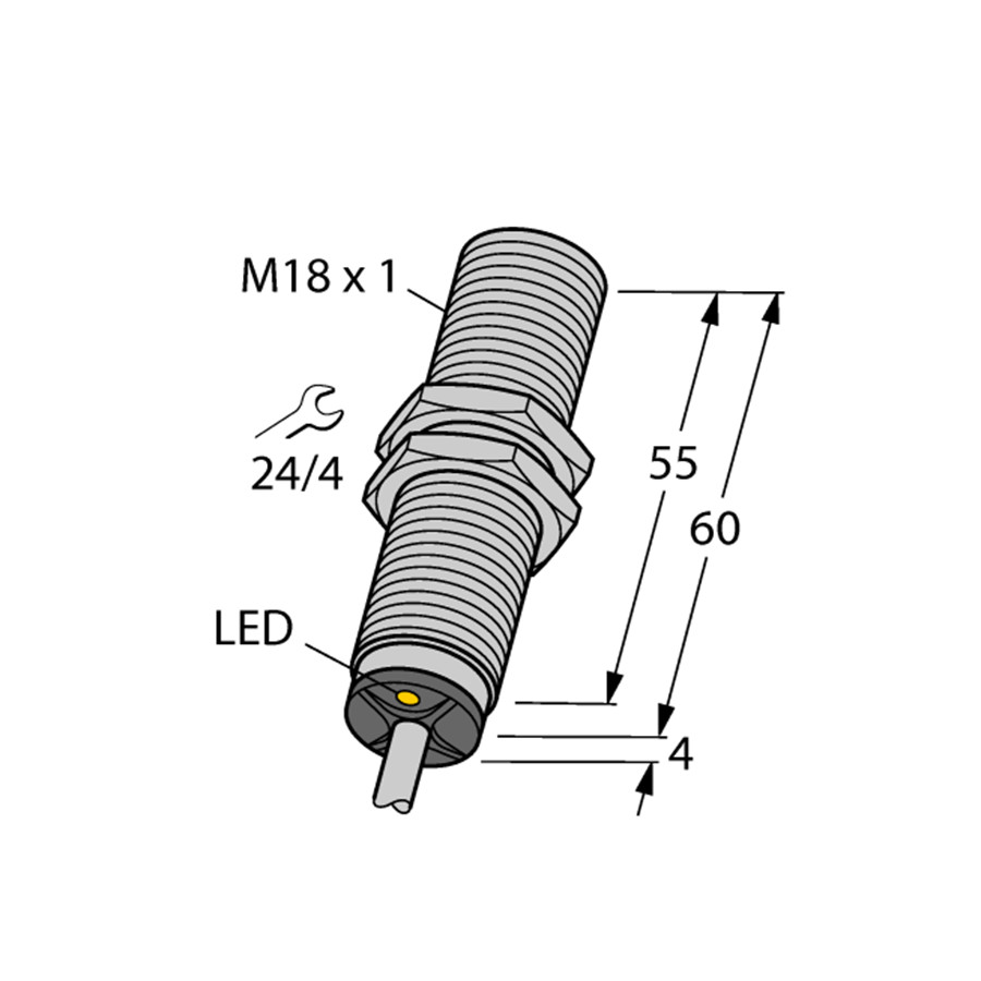 TURCK BI5U-M18E-AP6X 1635101 Inductive sensor PNP #