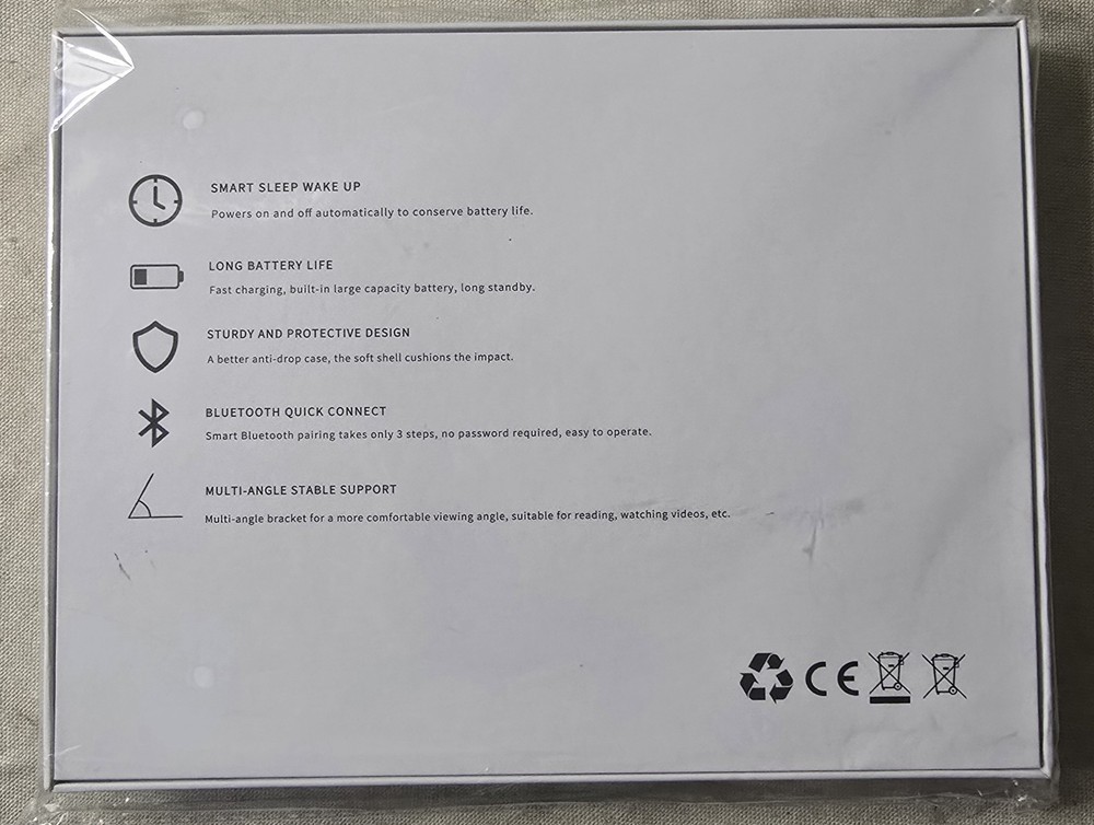 iPad Android Bluetooth Keyboard Case for Tablet Blue Brand New