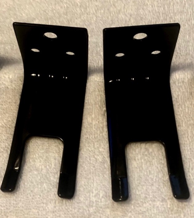🔥🧯2-(BLACK) FORK STYLE WALL MOUNT 5-20lb. SIZE FIRE EXTINGUISHER BRACKET-NEW