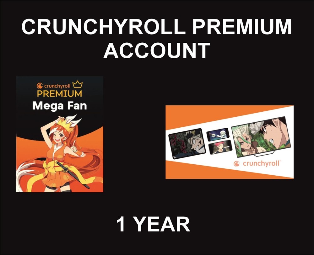 Crunchyroll Premium Account, 1 Year, Time Package