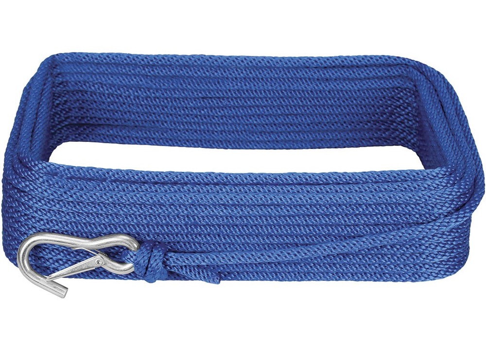 Extreme Max 3006.2039 BoatTector Solid Braid MFP Anchor Line/Hook 3/8"x100' Blue