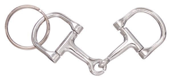 D Snaffle Bit Key Chain Western Novelty Gift Moveable