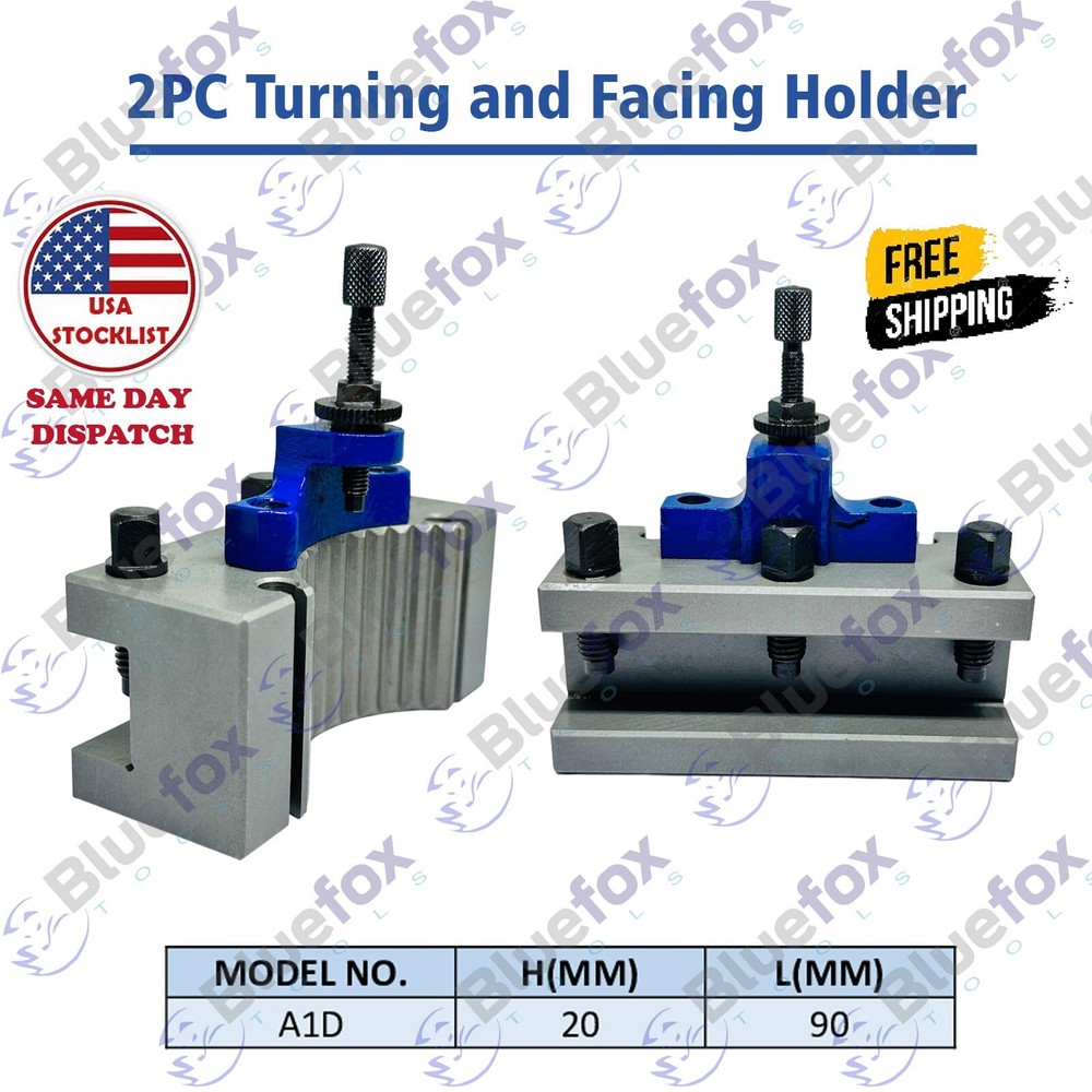2 PCS A1D2090 Turning Tool Holder For A1 Multifix Quick Change Tool Post 540-100