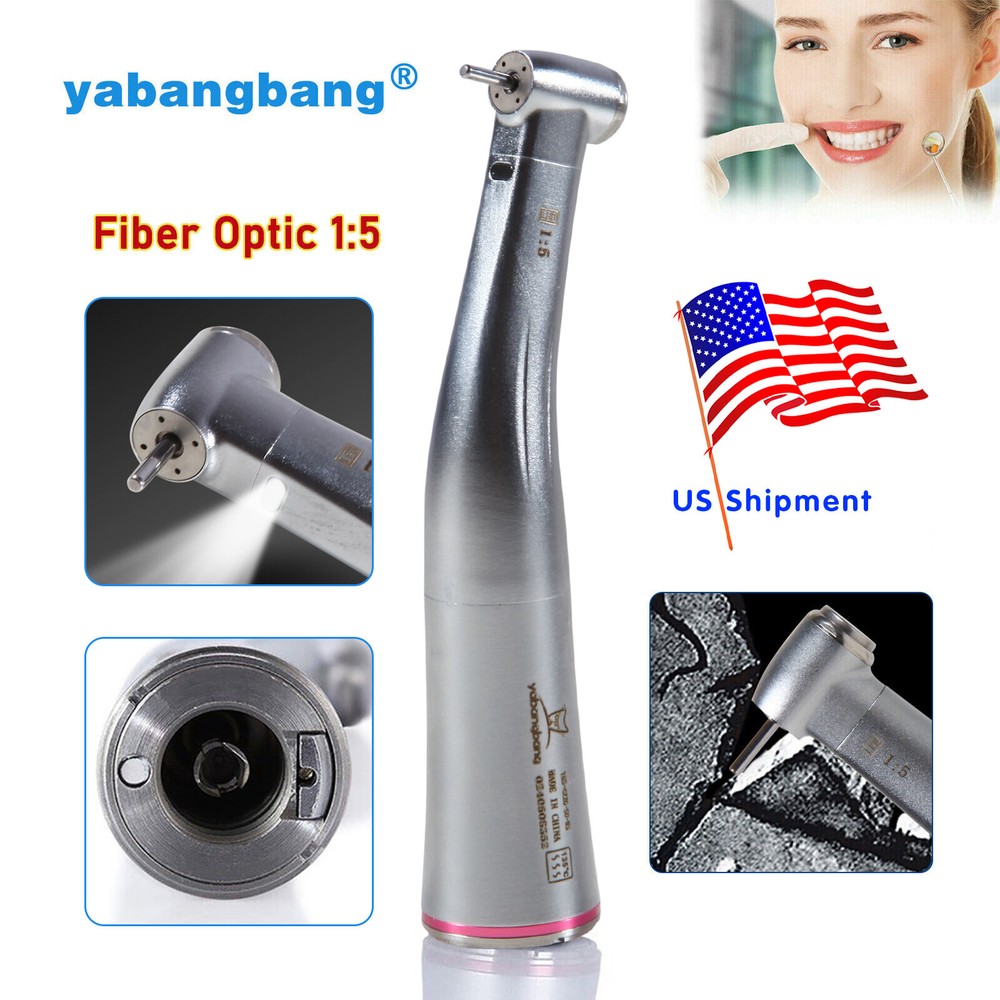 Dental 1:5 Increasing Handpiece Contra Angle LED For NSK Electric Motor E Type