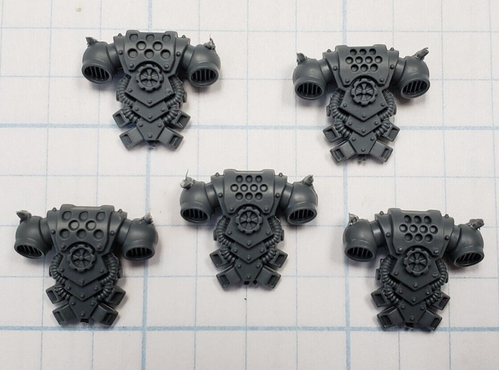 Warhammer 30k Space Marine Bits Mark IV 4 Tactical Squad Engraved Backpack x5 B
