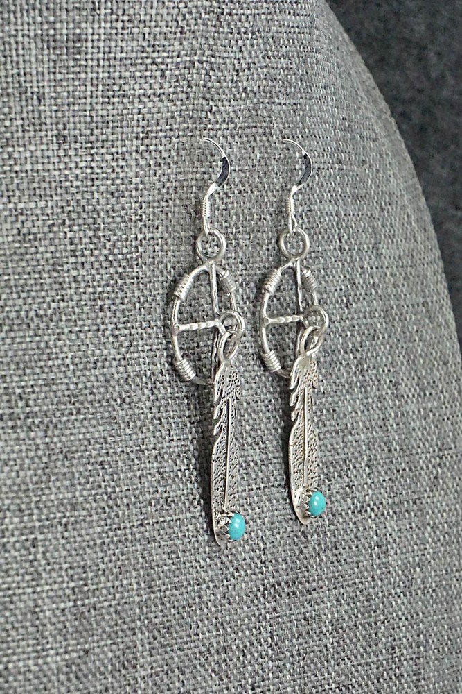 Turquoise & Sterling Silver Earrings - Sharon McCarthy
