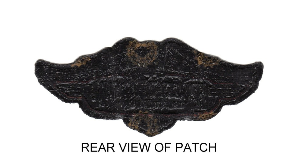 Small Harley-Davidson® Down-Wing Eagle Embroidered Vest Patch 5 in Obsolete