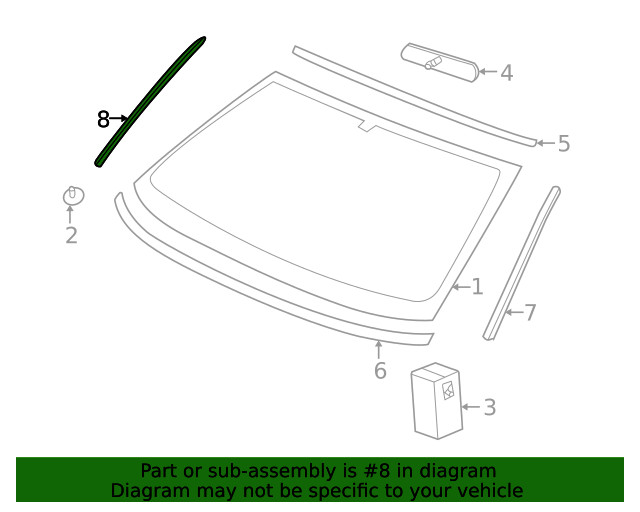 Genuine GM Reveal Molding 24418657