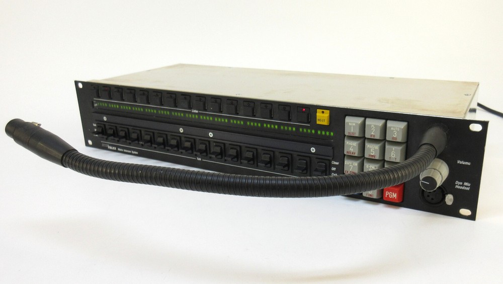 Telex RTS IKP-950 Intercom Control Panel w/ Power Cord and Microphone Attachment