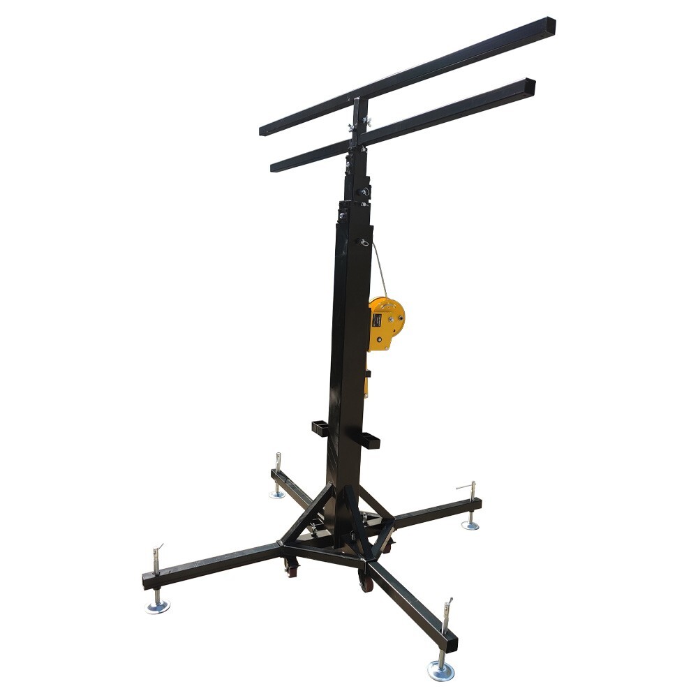 1pc 22.9ft Crank Light Stands Stage Heavy Duty Light System w/16 Light Positions