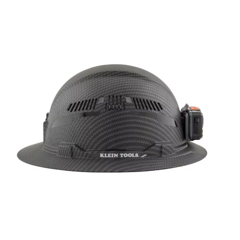 Klein Tools 60347 Hard Hat Premium KARBN™ Pattern Vented Full Brim Class C Lamp