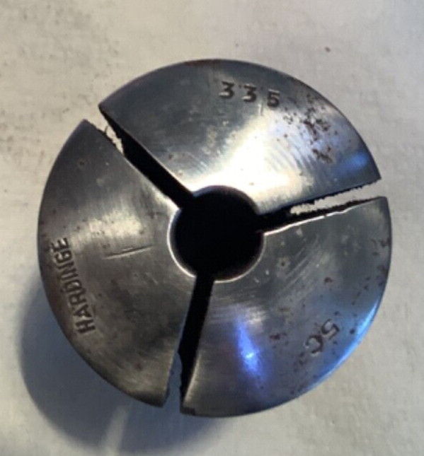 5 Hardinge 5c collets and adapter, used