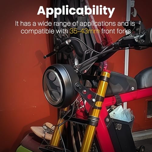 Universal Motorcycle Headlight Mounting Bracket Clamps Fork Ears 35-43mm