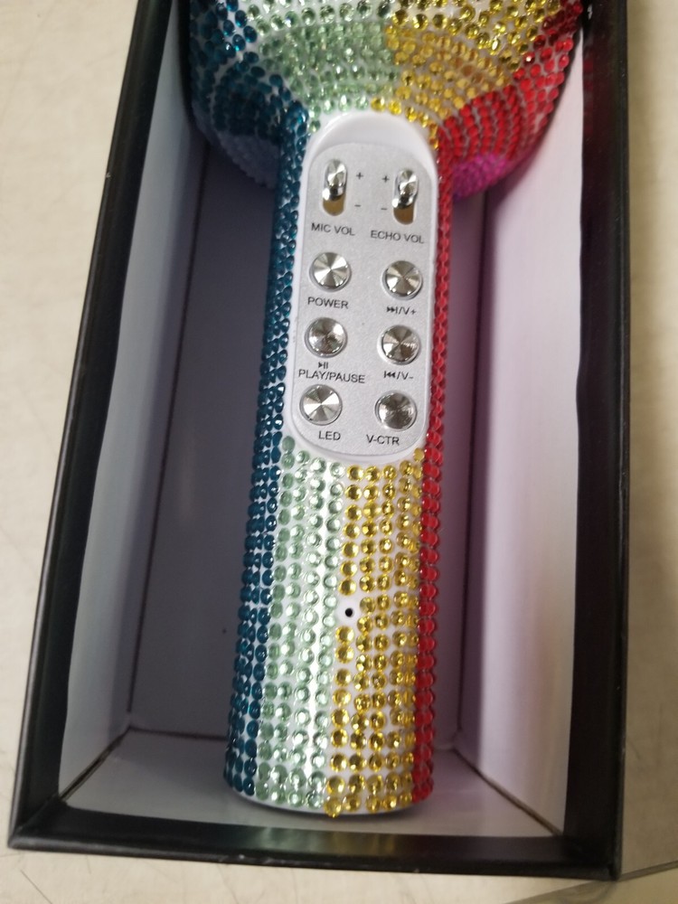 Sing-A-long Rainbow Bling Karaoke Bluetooth Microphone 10017703