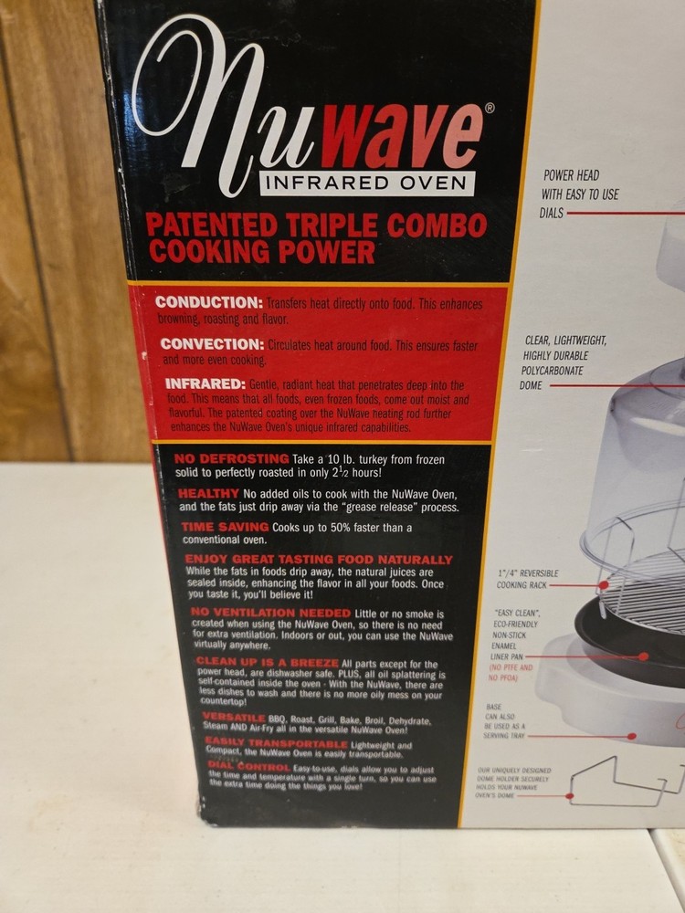 NuWave Pro Infrared Oven Model 20201 White & Red Bonus Pack New Open Box