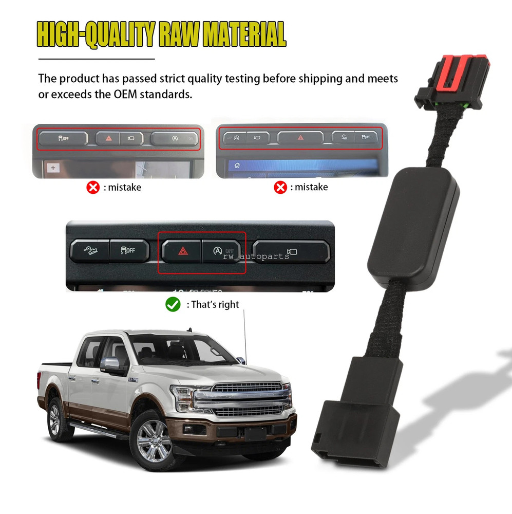 Auto Start Stop Disable/Delete/Eliminator Cable Harness For 2015-2020 Ford F-150