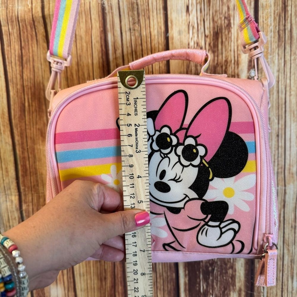 Disney Minnie Mouse Lunch Box Pink Adjustable Strap
