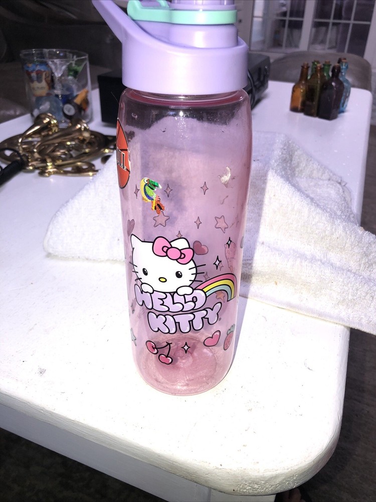Hello Kitty Pastel Snacks Water Bottle