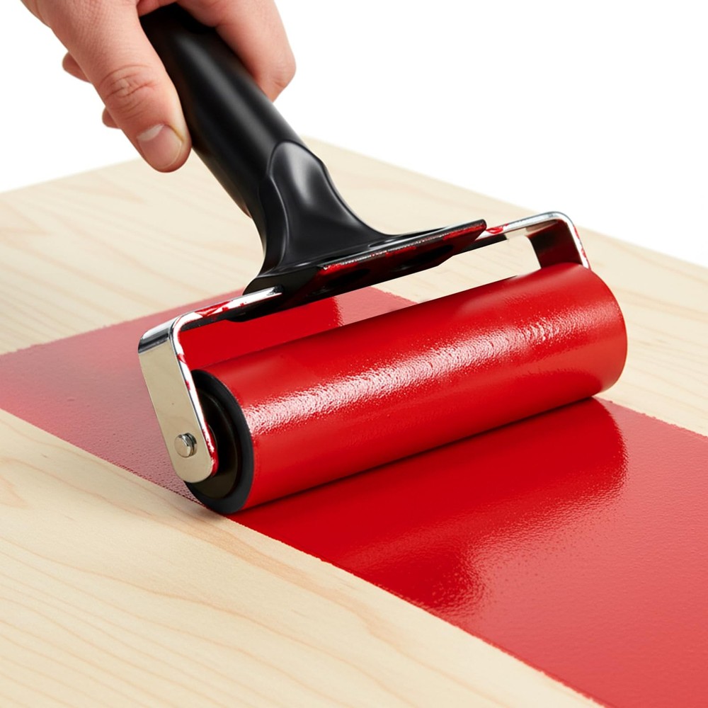 6 PCS 4 Inch Rubber Roller Brayer For Printmaking Inking Stamping Tool