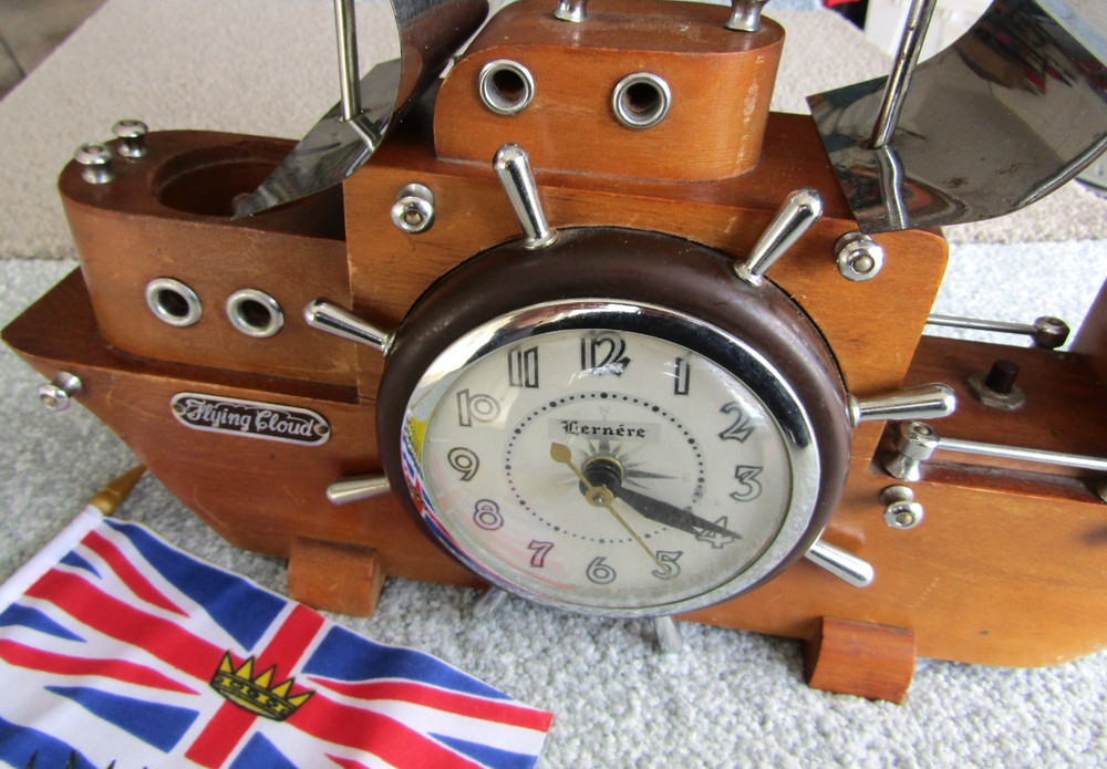 Clipper Ship Clock & Night Light, United Clock Corp.
