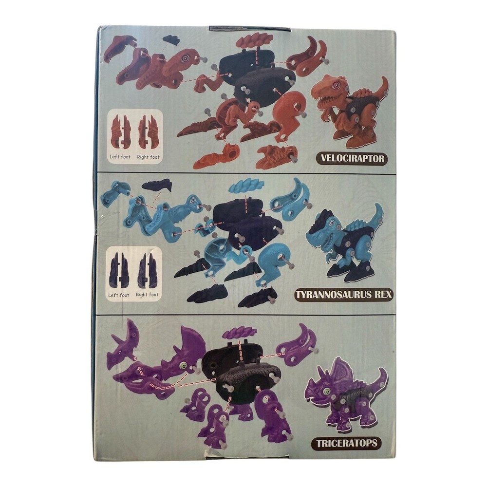 3 Pack Take Apart Dinosaurs