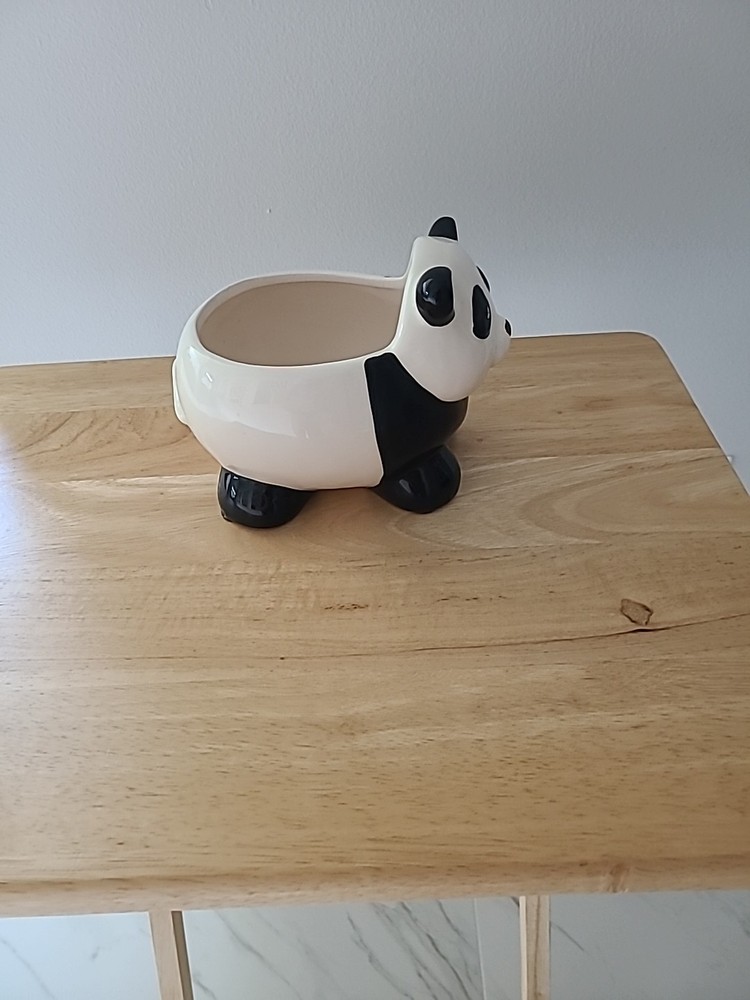 Ceramic Panda Desktop Or Counter Planter