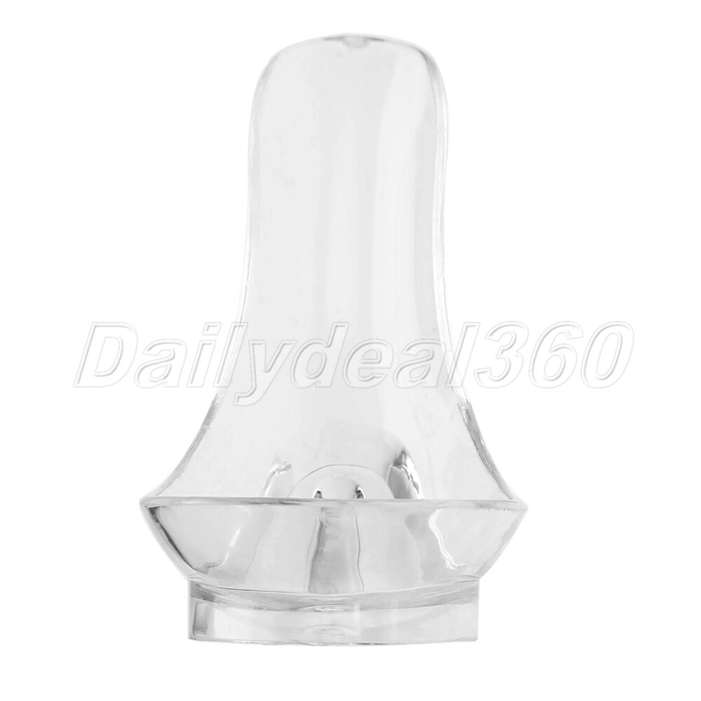 1Pc Practical Clear Plastic Spoon Shape Smoking Pipe Holder Stand 30*45*65mm