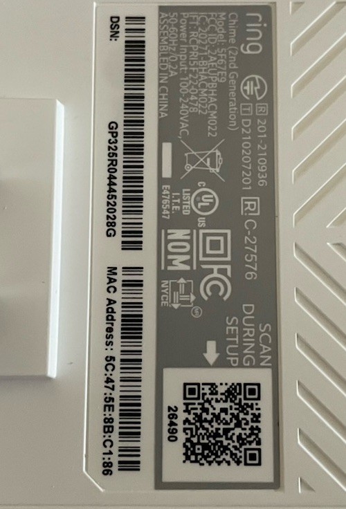 Ring Chime 2nd Generation