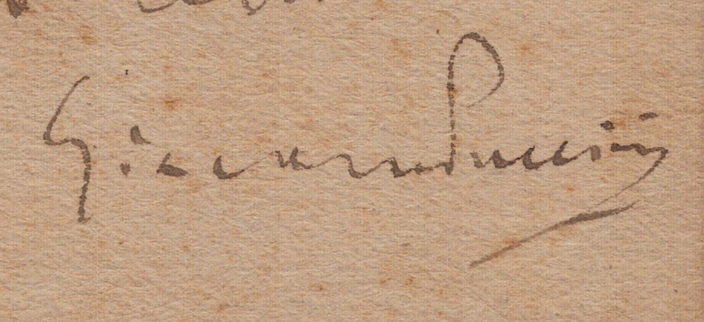 GIACOMO PUCCINI - AUTOGRAPH NOTE SIGNED 1913