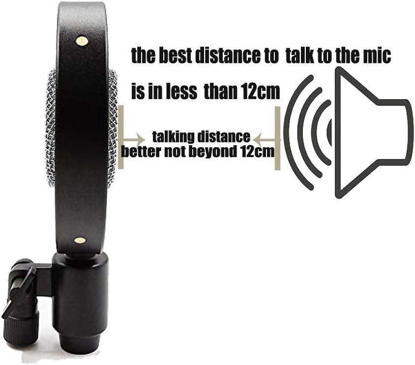 Vintage Condenser Microphone 25mm Diaphragm XLR Studio Vocal Broadcasting
