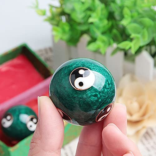 Acxico 2Pcs Chinese Health Exercise Stress Baoding Balls Multicolor