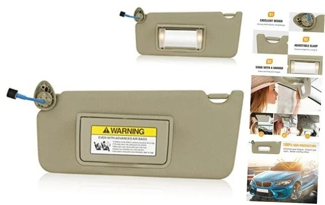 Left Driver side Sun Visor for Honda Accord 2008 2009 2010 Driver Left Side