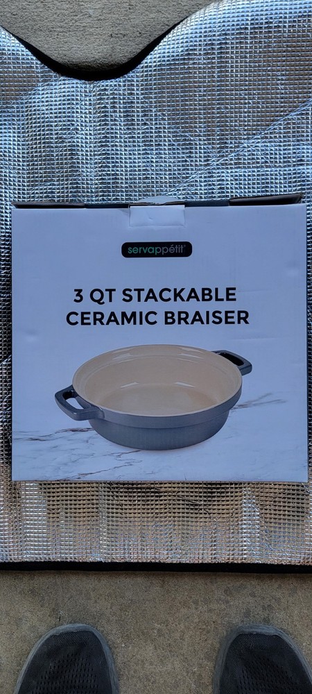 Servappétit 3QT STACKABLE CERAMIC BRAISER