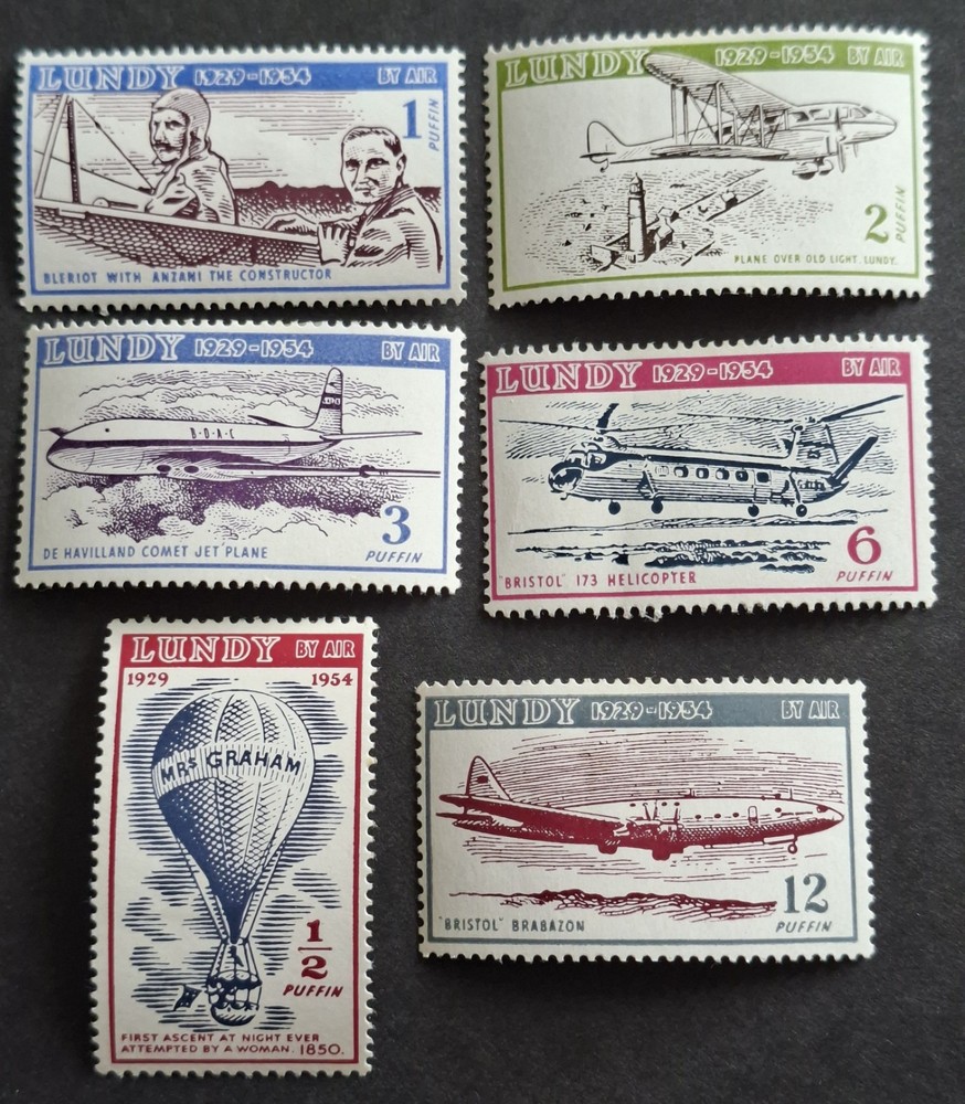 ENGLAND 1954 MINT HINGED "AVIATION AIRMAIL STAMPS"
