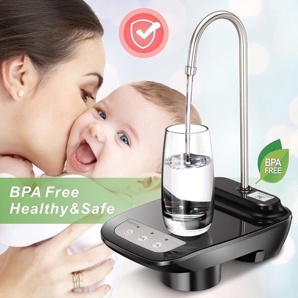 USB 5 Gallon Water Bottle Switch Pump Electric Automatic Universal Dispenser