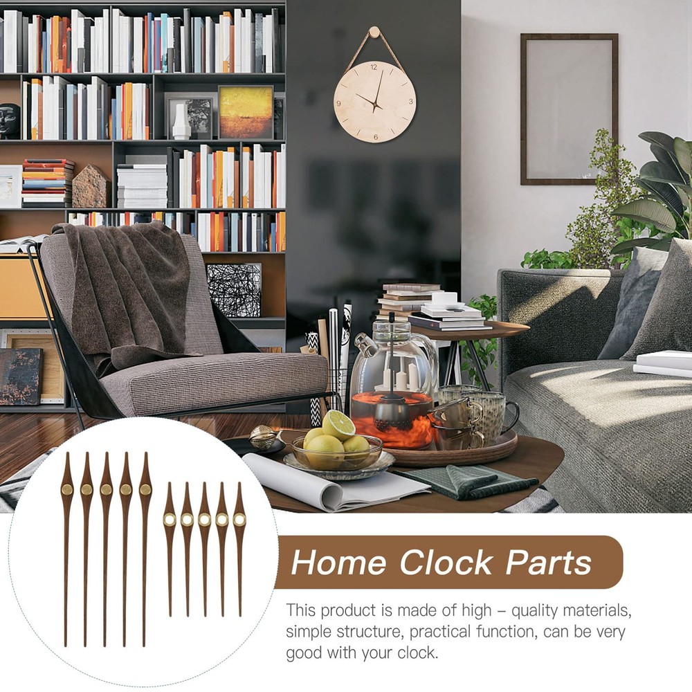 5 Sets Clock Hands Wooden Wall Clock Hands