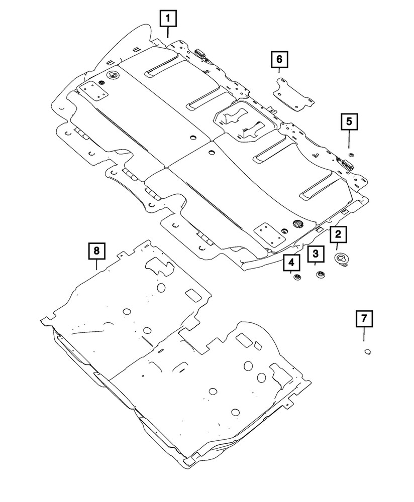 Genuine Mopar Latch Release Handle 6PF29PL5AA