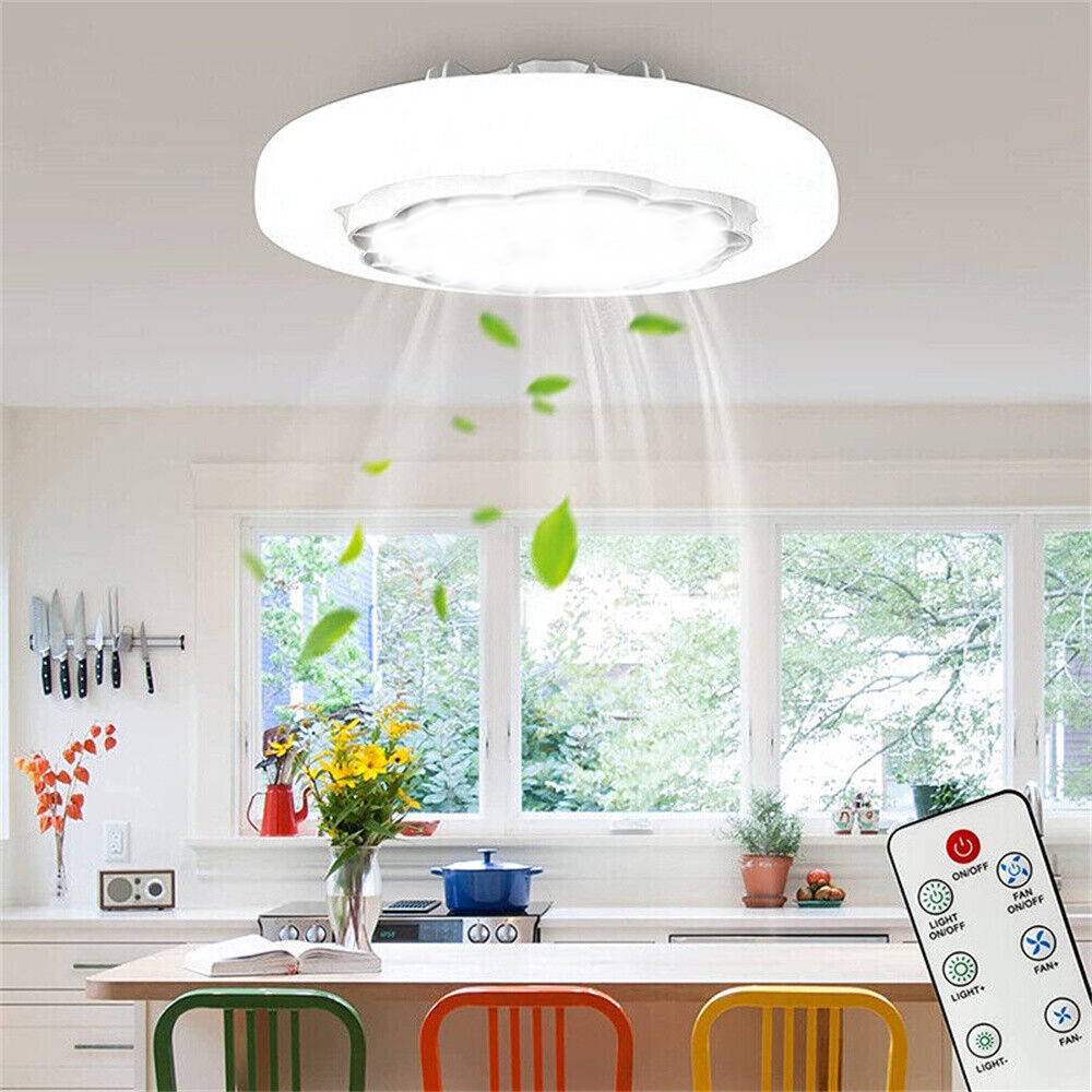 Socket Ceiling Fans with Light and Remote- Socket Fan light with Dimmable Led K1